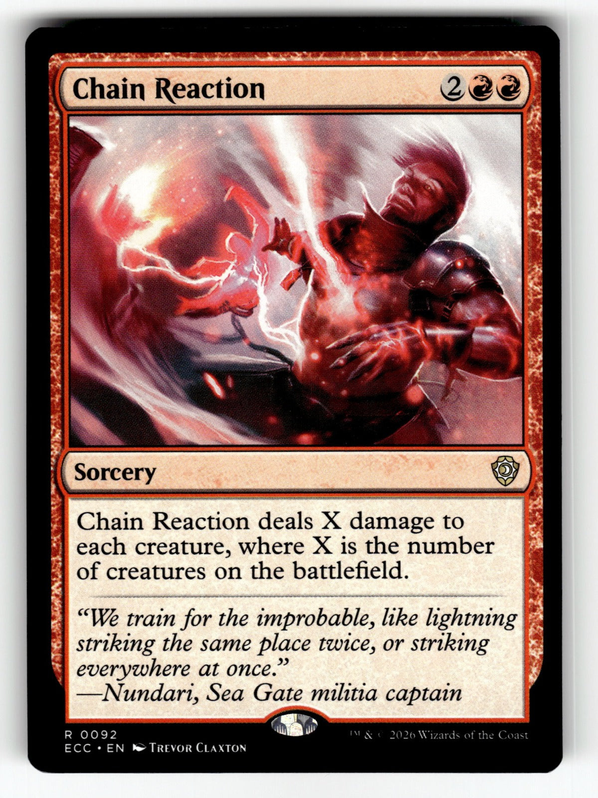 Chain Reaction – 92 ECC: Commander: Lorwyn Eclipsed R NM