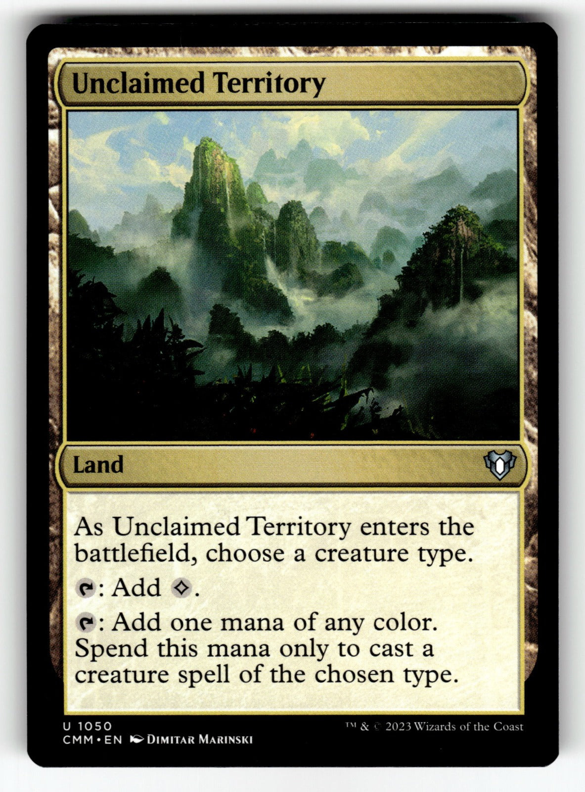 Unclaimed Territory – 1050 CMM: Commander Masters U NM