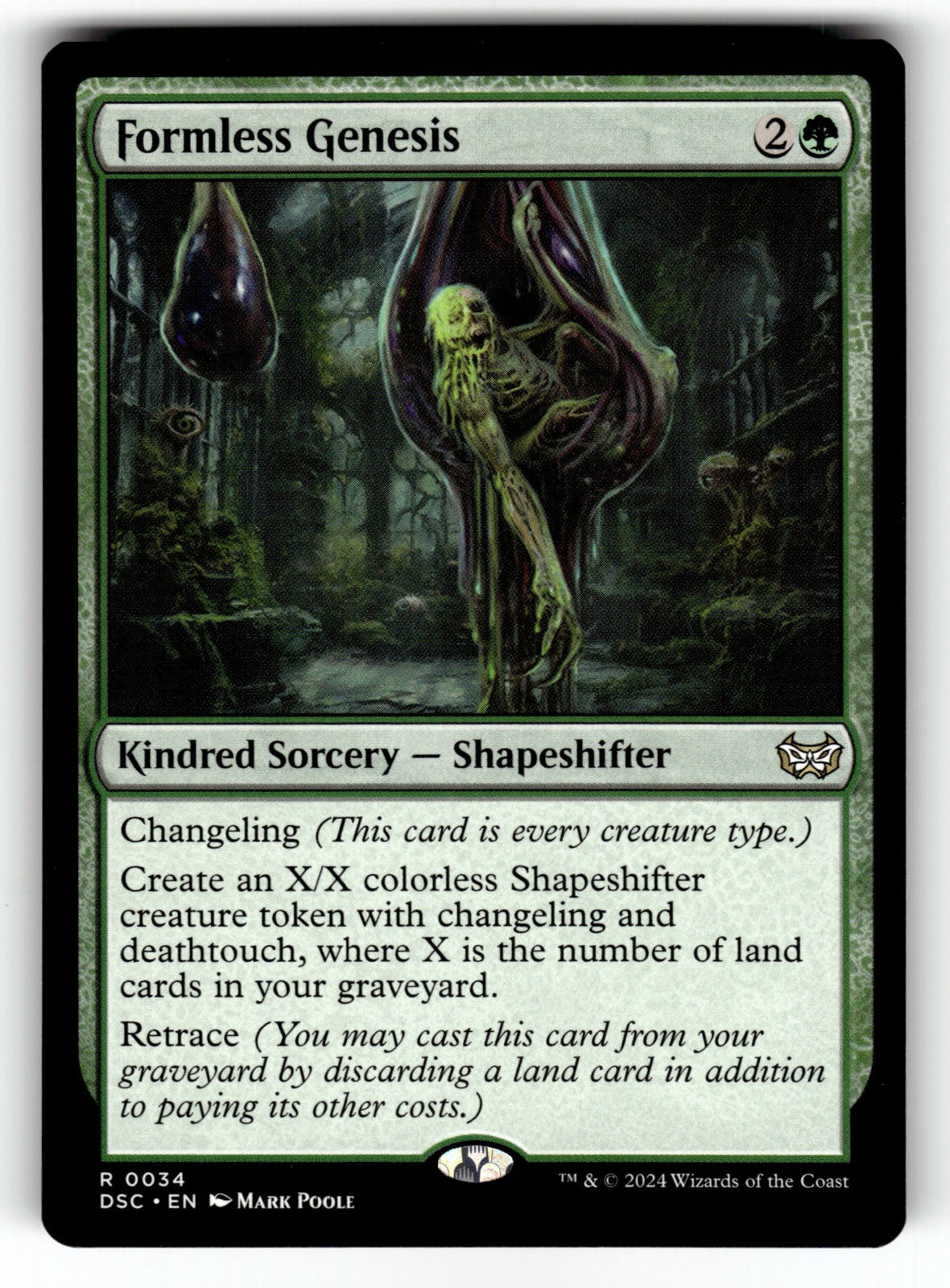 Formless Genesis – 34 DSC: Commander: Duskmourn: House of Horror R NM