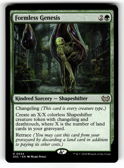 Formless Genesis – 34 DSC: Commander: Duskmourn: House of Horror R NM