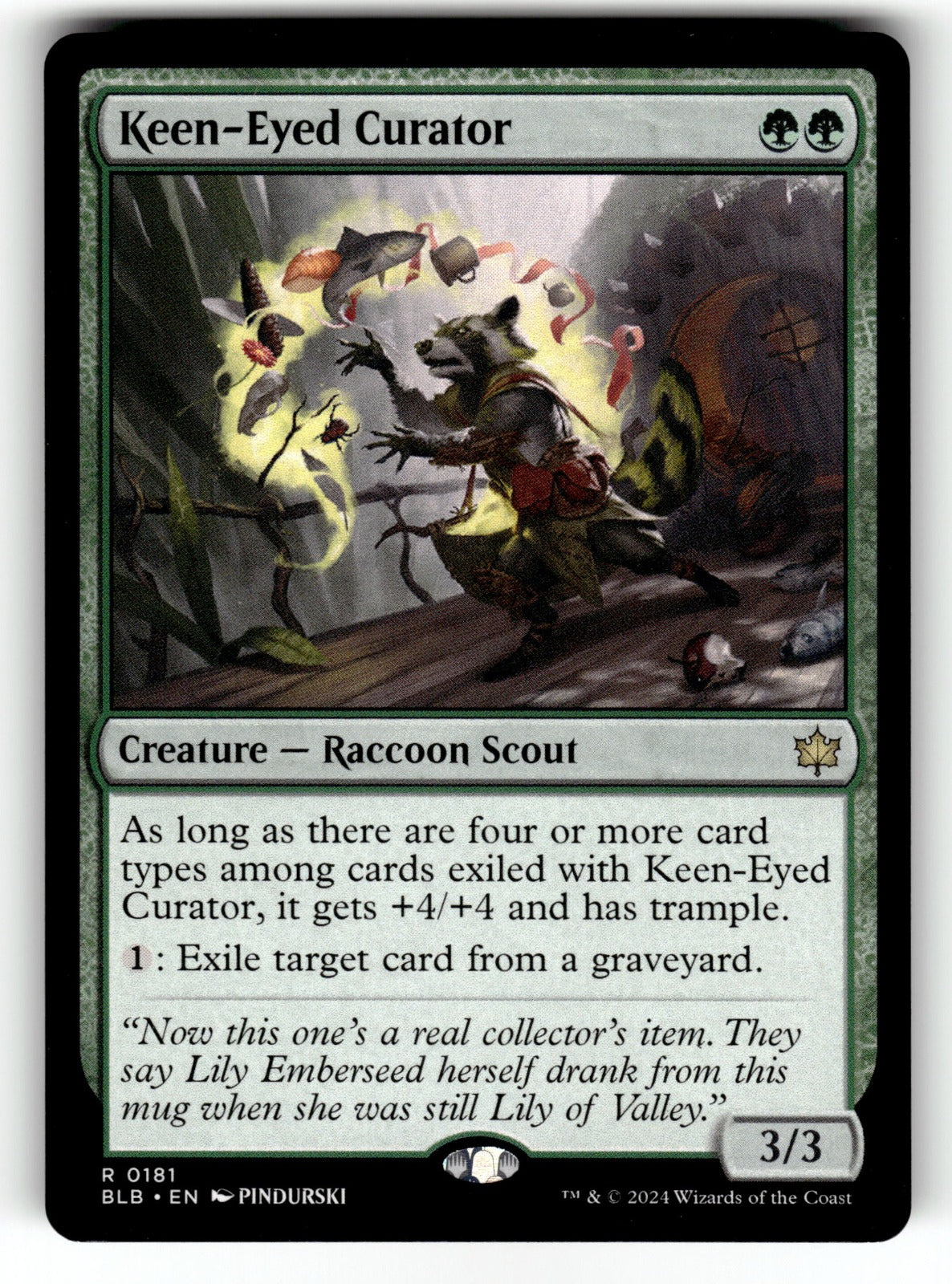 Keen-Eyed Curator – 181 BLB: Bloomburrow R NM