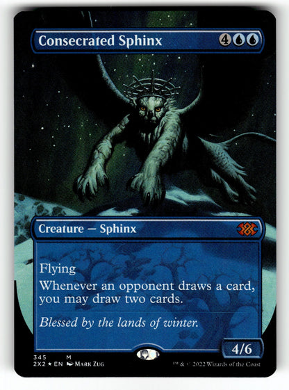 Consecrated Sphinx (Borderless) – 345 2X2: Double Masters 2022 M Foil NM