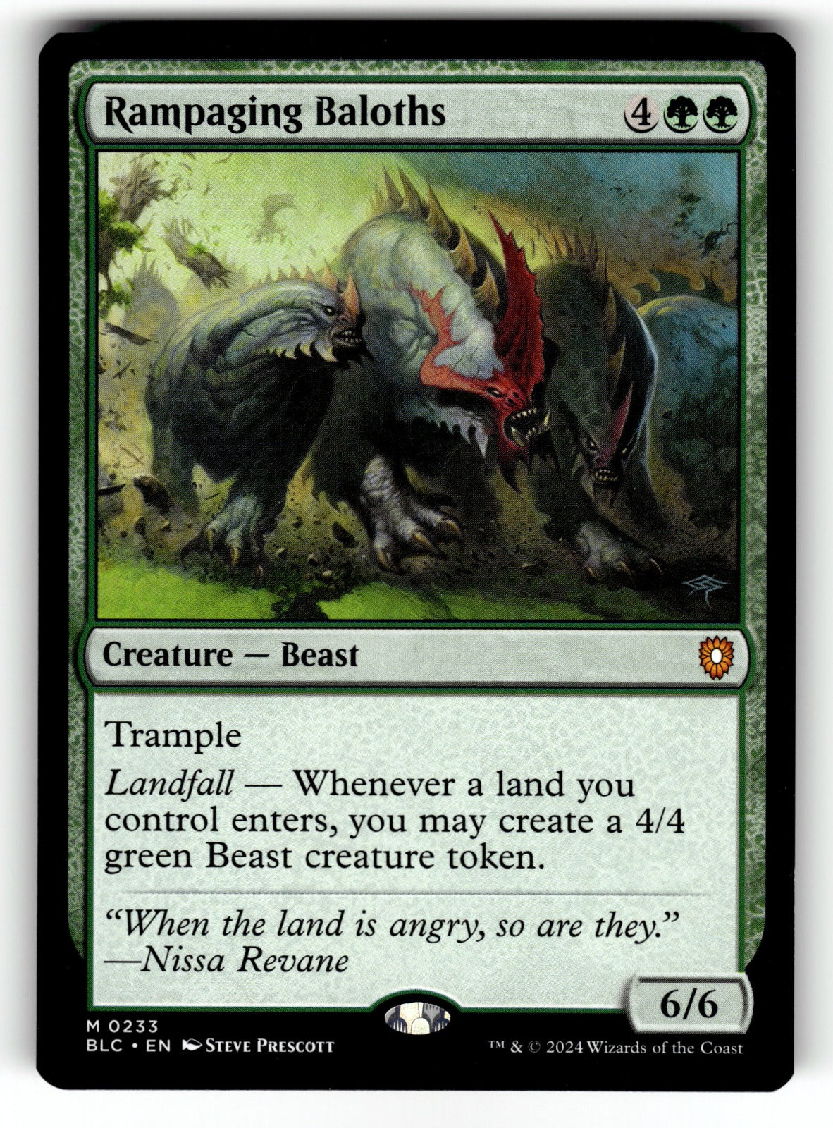 Rampaging Baloths – 233 BLC: Commander: Bloomburrow M LP