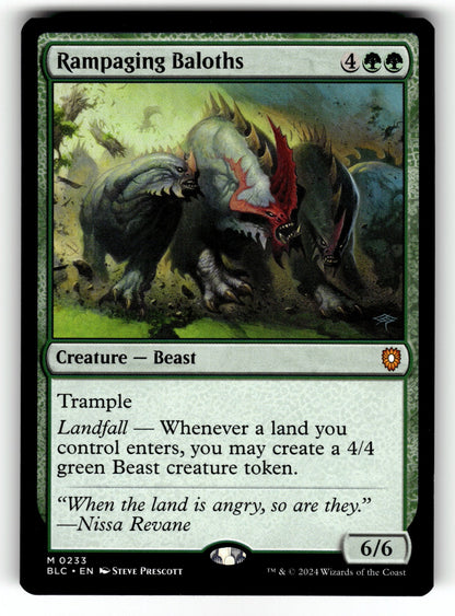 Rampaging Baloths – 233 BLC: Commander: Bloomburrow M LP