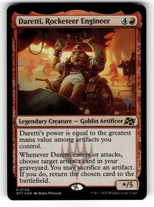 Daretti, Rocketeer Engineer – 120 PPDFT: Promo Pack: Aetherdrift R Foil NM
