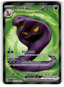 Arbok ex - 185/165 MEW: SV: Scarlet & Violet 151 Ultra Rare Holo NM