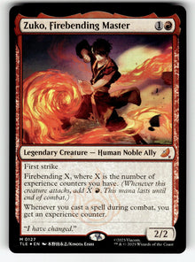 Zuko, Firebending Master – 127 TLE: Avatar: The Last Airbender: Eternal-Legal M Foil NM