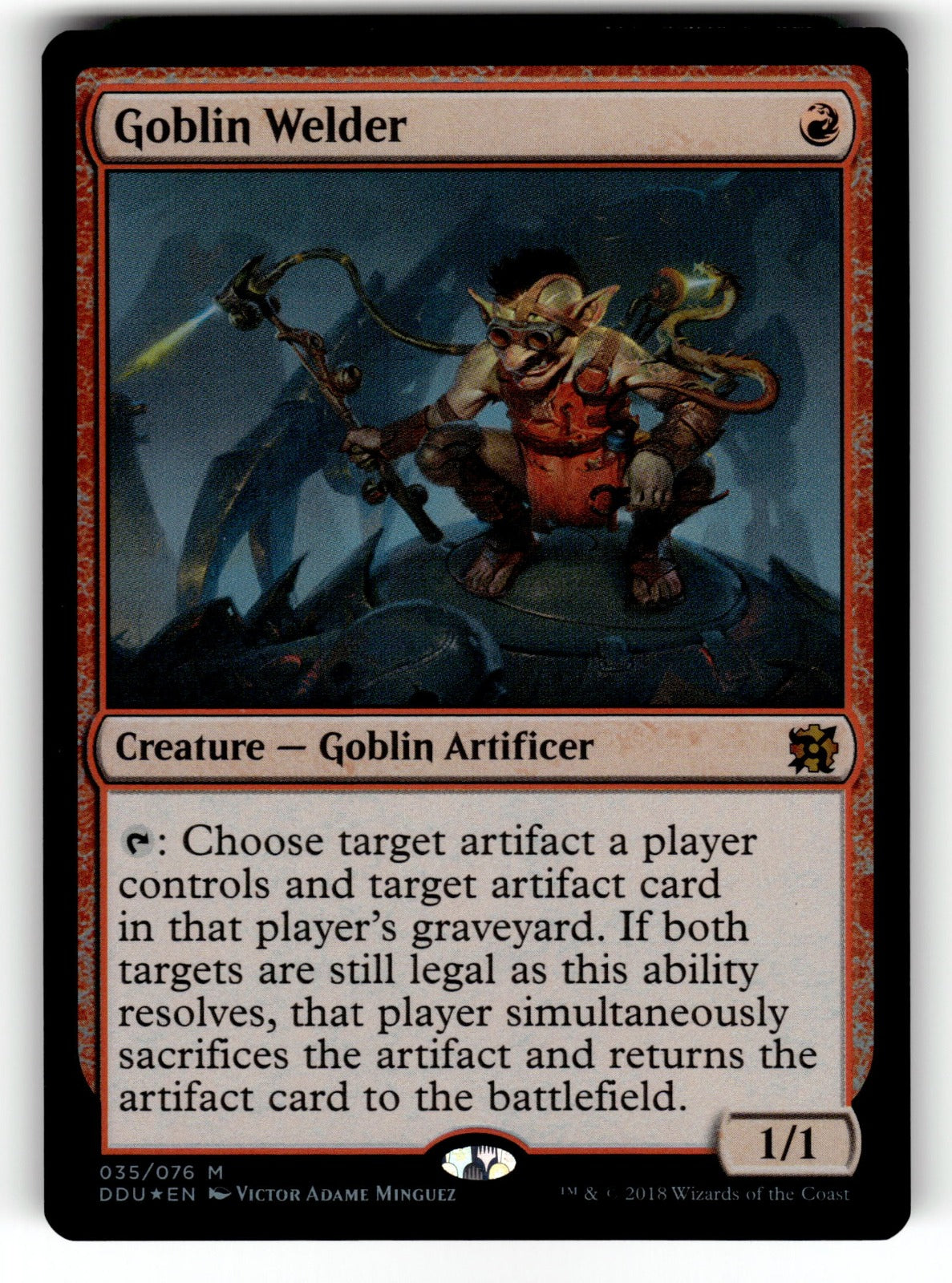 Goblin Welder – 35 DDU: Duel Decks: Elves vs. Inventors M FoilNM