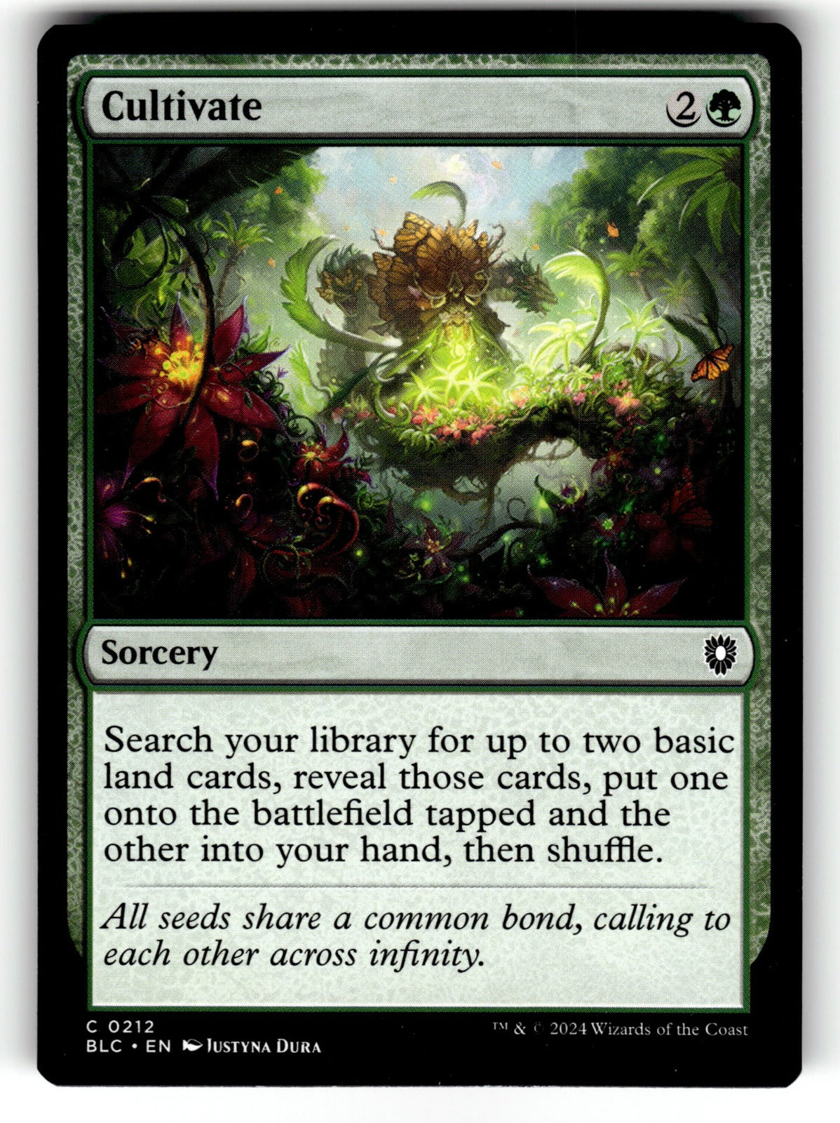 Cultivate – 212 BLC: Commander: Bloomburrow C NM