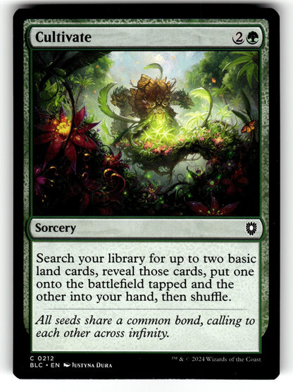Cultivate – 212 BLC: Commander: Bloomburrow C NM