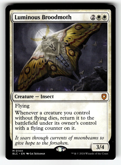 Luminous Broodmoth – 144 BLC: Commander: Bloomburrow M NM