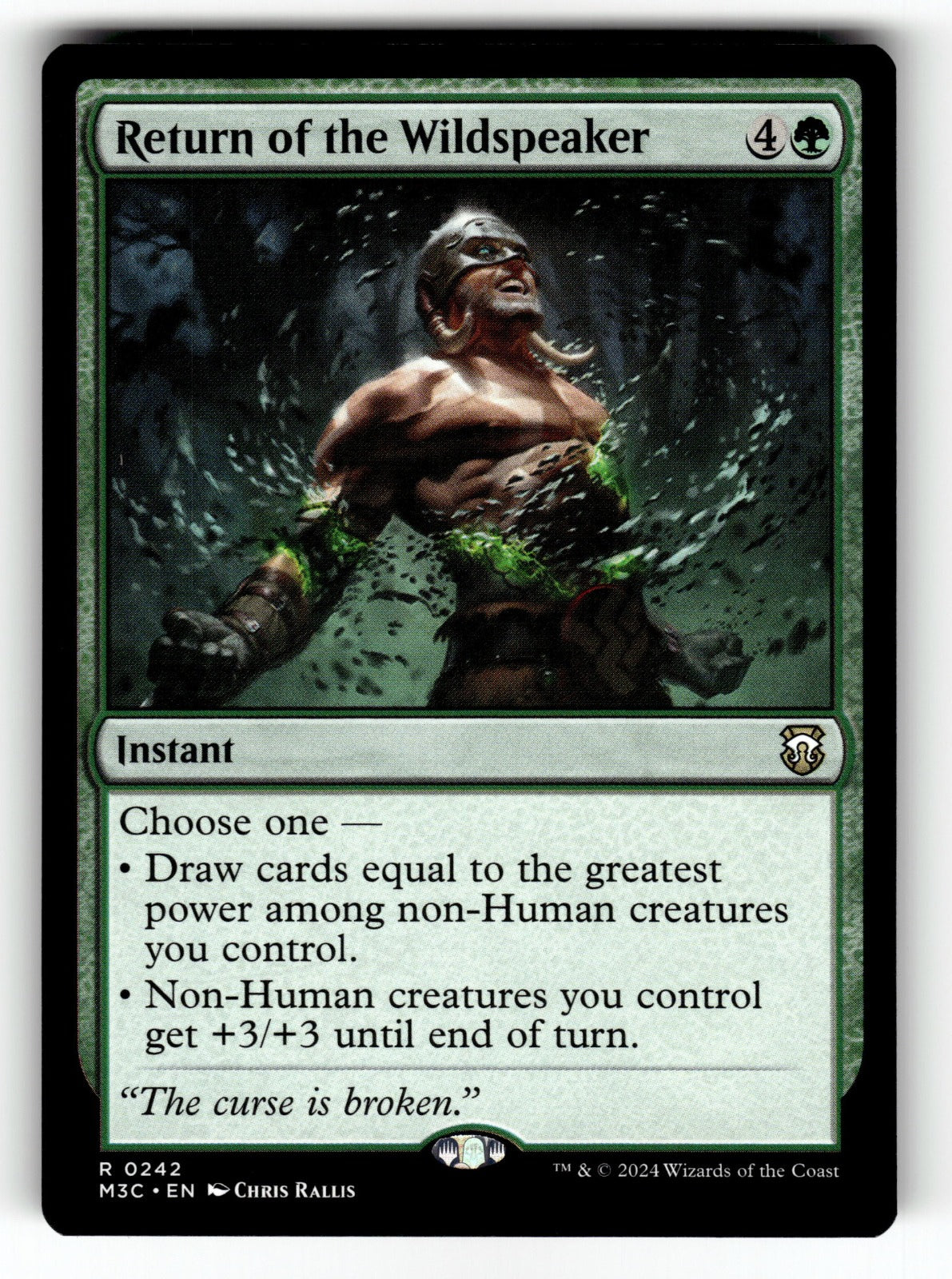 Return of the Wildspeaker – 242 M3C: Commander: Modern Horizons 3 R NM