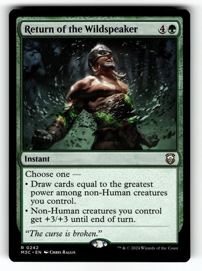 Return of the Wildspeaker – 242 M3C: Commander: Modern Horizons 3 R NM