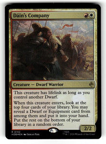 Dain's Company – 152 HOB: The Hobbit R Foil NM