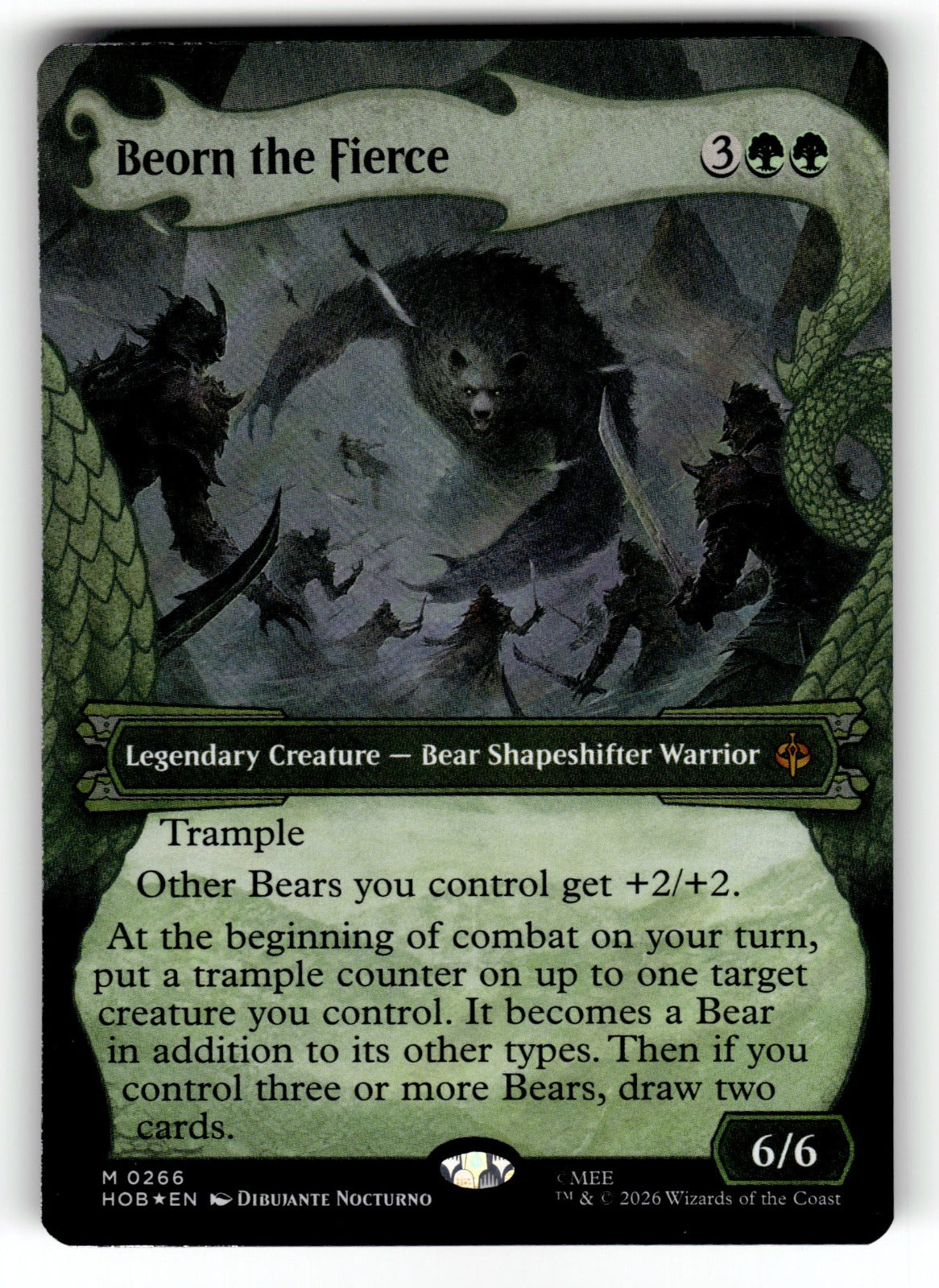 Beorn the Fierce (Showcase) (Surge Foil) – 266 HOB: The Hobbit M Foil NM