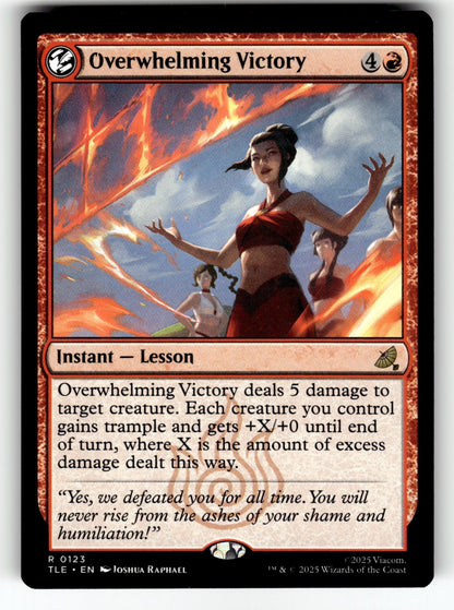 Overwhelming Victory – 123 TLE: Avatar: The Last Airbender: Eternal-Legal R NM