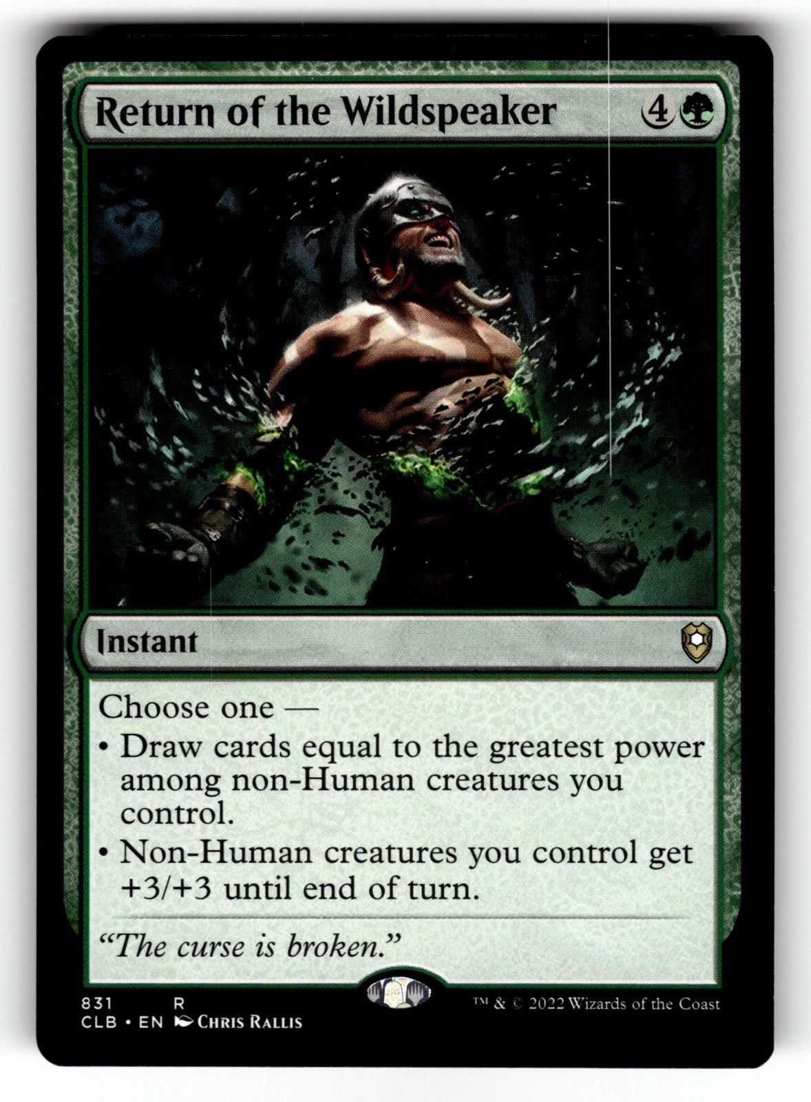 Return of the Wildspeaker – 831 CLB: Commander Legends: Battle for Baldur's Gate R NM