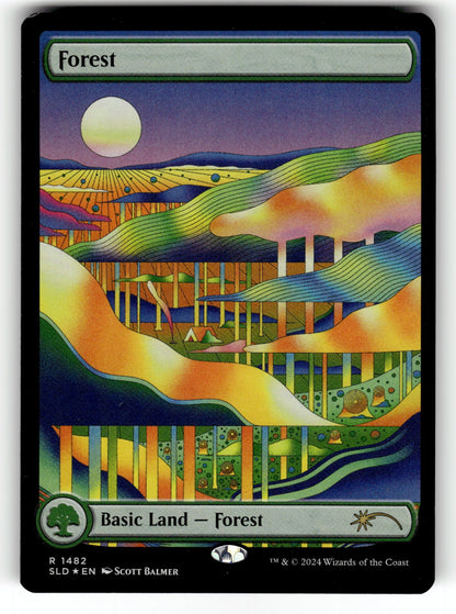 Forest (Rainbow Foil) – 1482 SLD: Secret Lair Drop Series R Foil LP