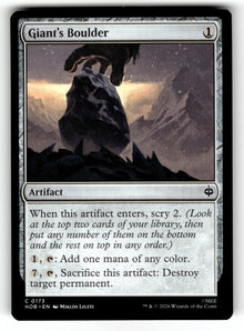 Giant's Boulder – 173 HOB: The Hobbit C NM