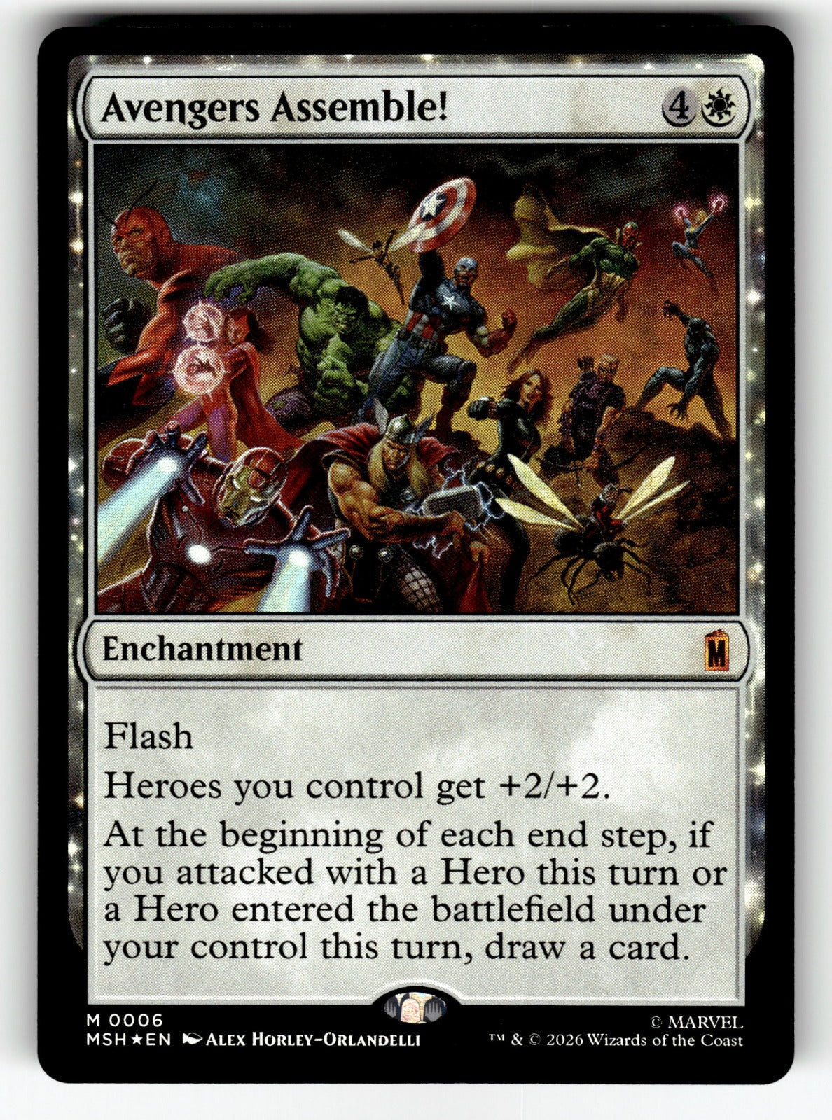 Avengers Assemble! – 6 MSH: Marvel Super Heroes M Foil NM