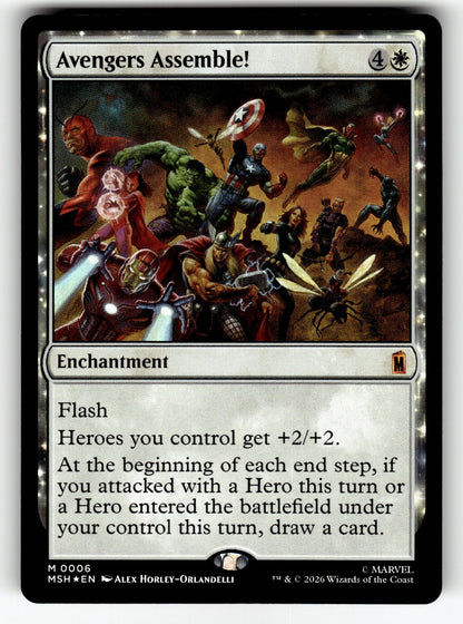 Avengers Assemble! – 6 MSH: Marvel Super Heroes M Foil NM
