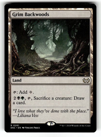 Grim Backwoods – 281 DSC: Commander: Duskmourn: House of Horror R NM