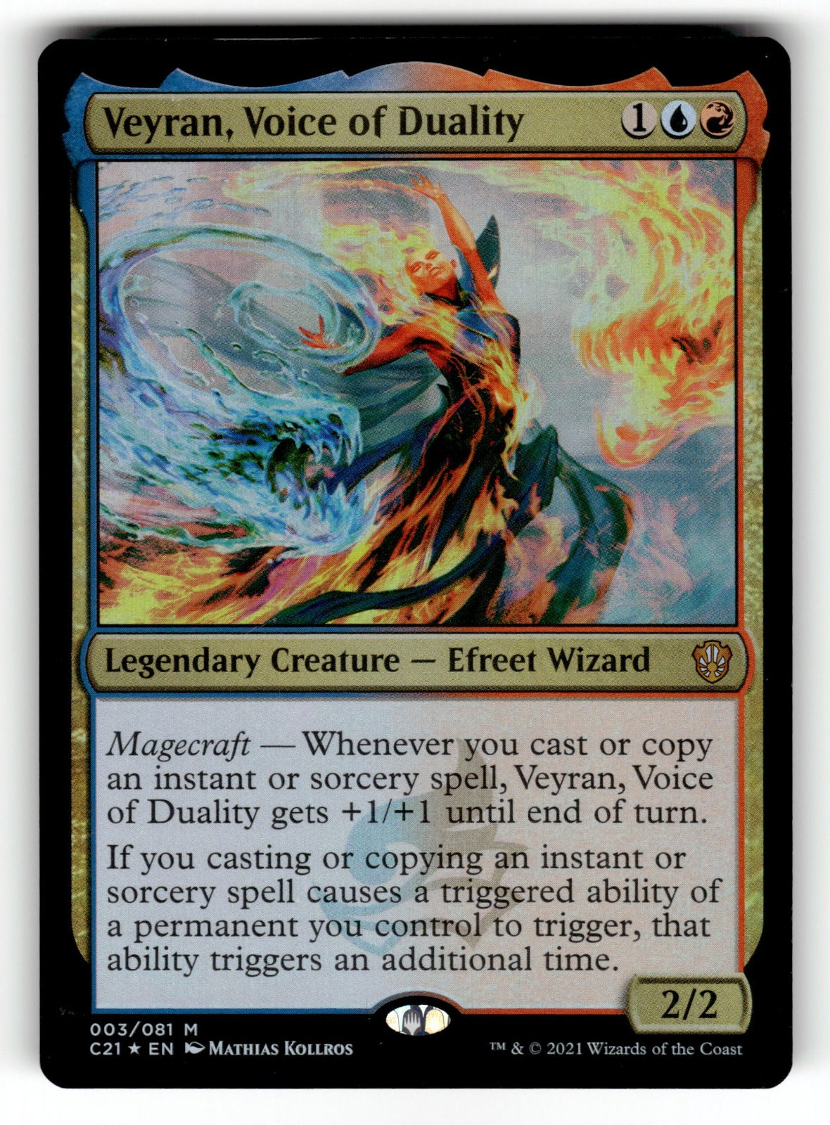 Veyran, Voice of Duality – 3 C21: Commander 2021 M FoilNM