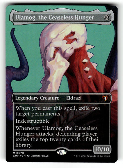 Ulamog, the Ceaseless Hunger (Borderless) – 670 CMM: Commander Masters M Foil LP