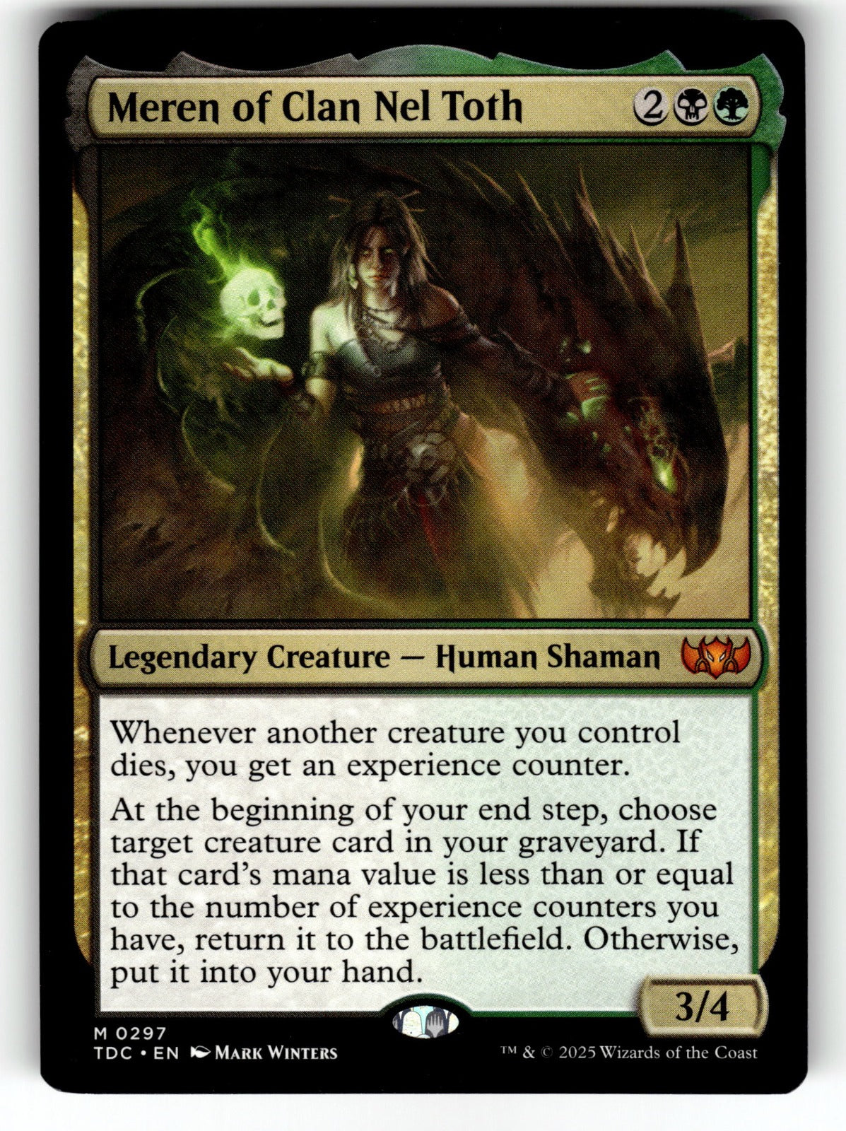 Meren of Clan Nel Toth – 297 TDC: Commander: Tarkir: Dragonstorm M NM