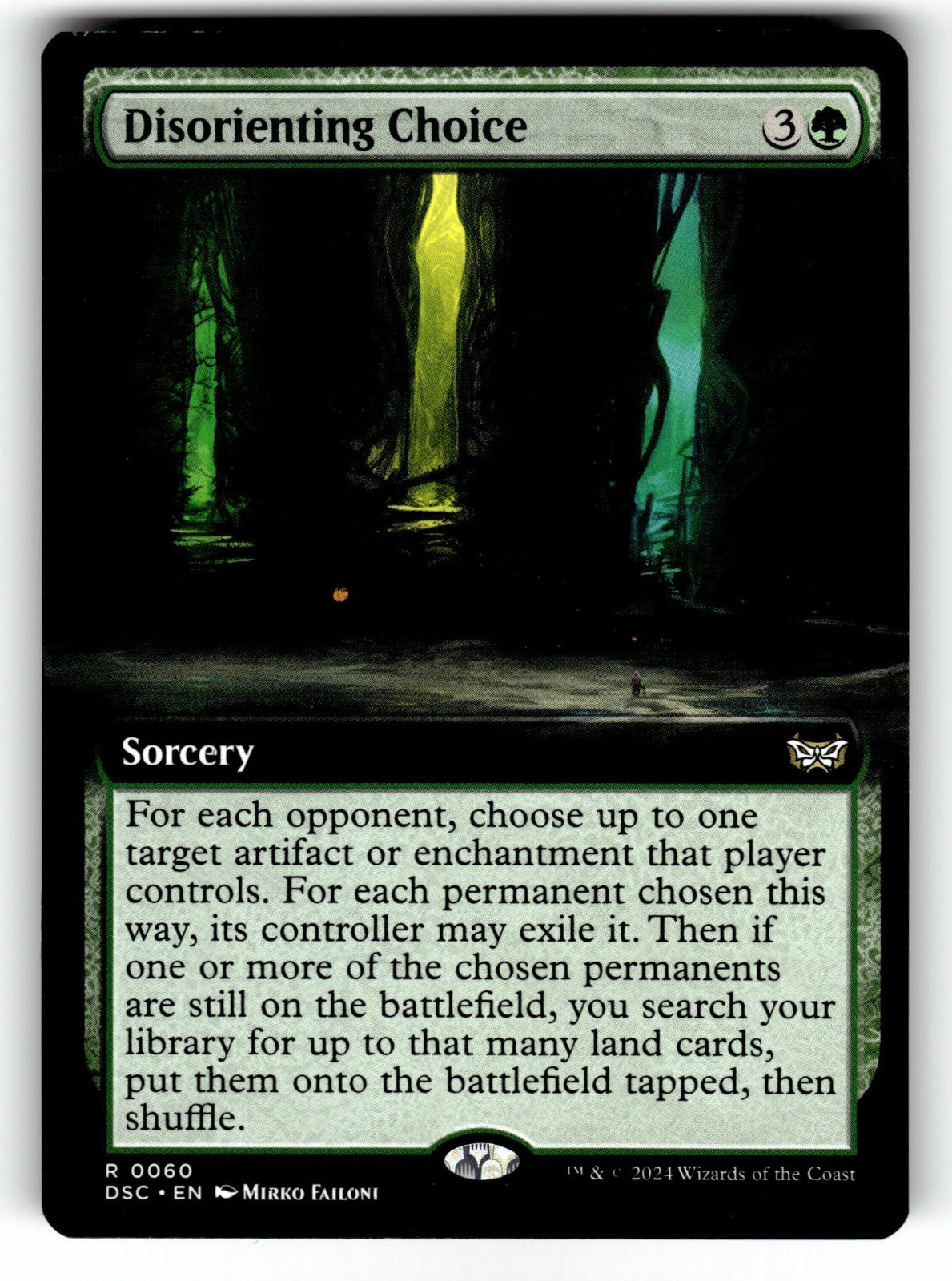 Disorienting Choice (Extended Art) – 60 DSC: Commander: Duskmourn: House of Horror R LP