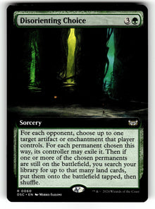 Disorienting Choice (Extended Art) – 60 DSC: Commander: Duskmourn: House of Horror R LP