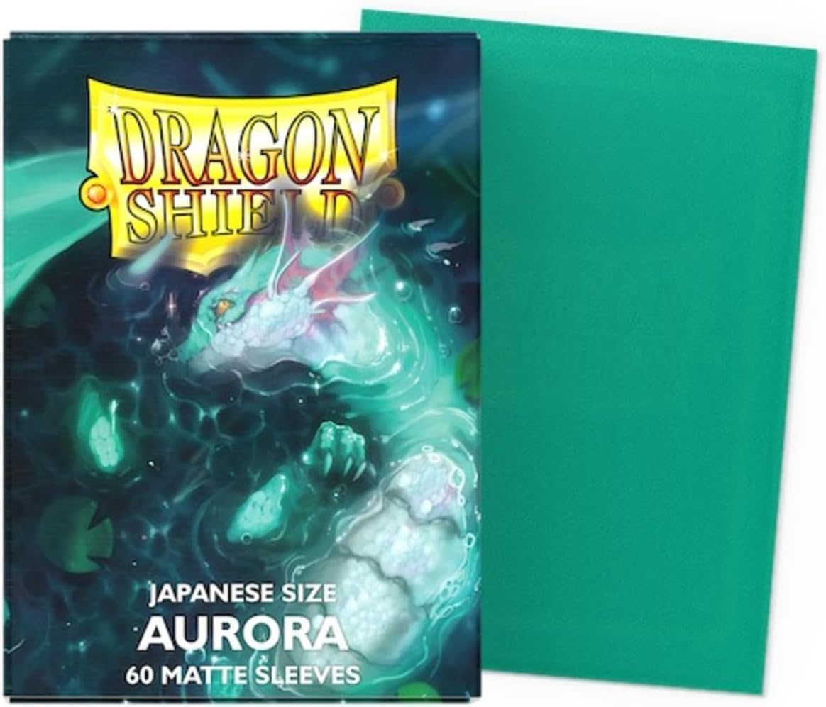 Dragon Shield | Japanese Size Card Matte Sleeves | 60 CT - Smooth & Tough Premium TCG Sleeves - Compatible with Yu-Gi-Oh, Naruto, Cardfight & Vanguard | Aurora - Players' Choice
