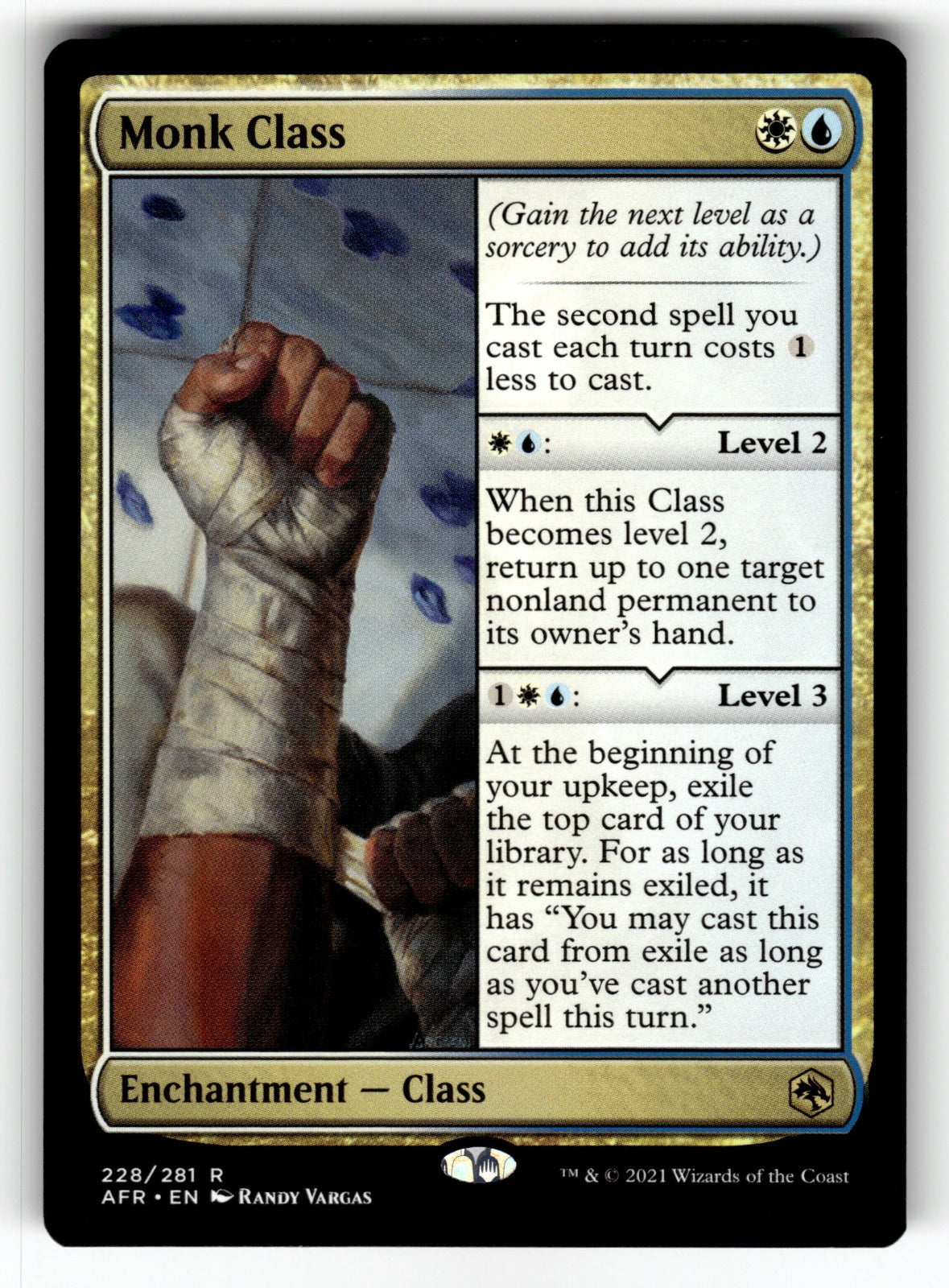 Monk Class – 228 AFR: Adventures in the Forgotten Realms R NM