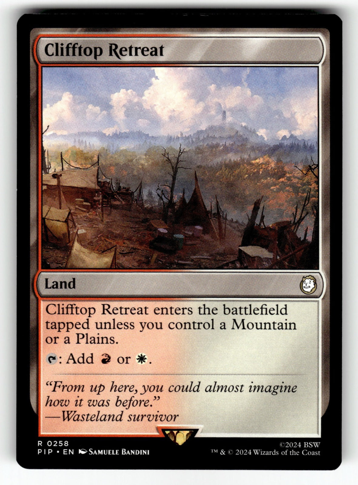 Clifftop Retreat – 258 PIP: Universes Beyond: Fallout R NM