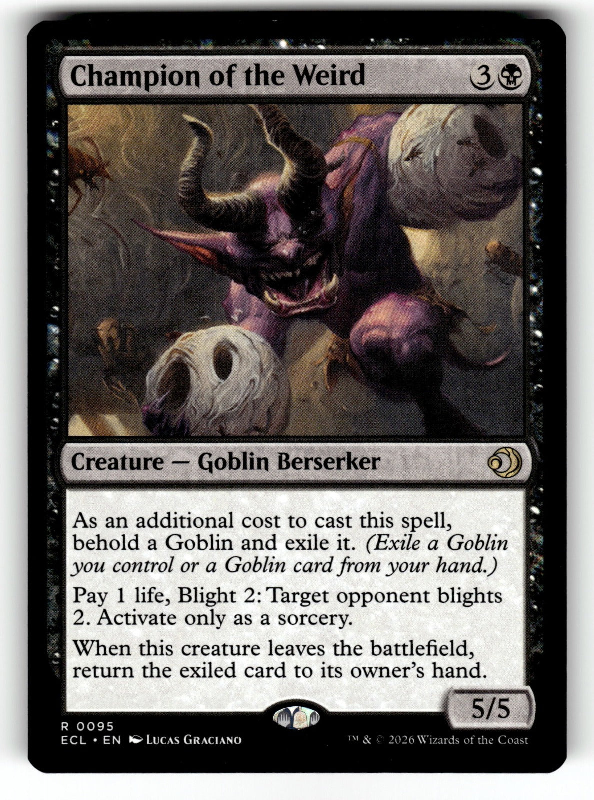 Champion of the Weird – 95 ECL: Lorwyn Eclipsed R NM