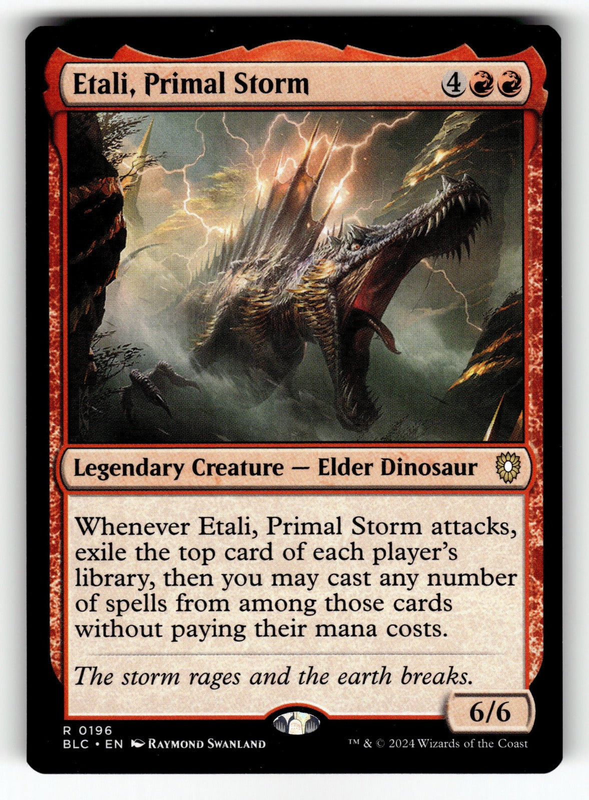 Etali, Primal Storm – 196 BLC: Commander: Bloomburrow R NM