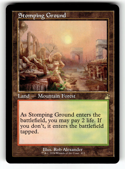 Stomping Ground (Retro Frame) – 413 RVR: Ravnica Remastered R NM