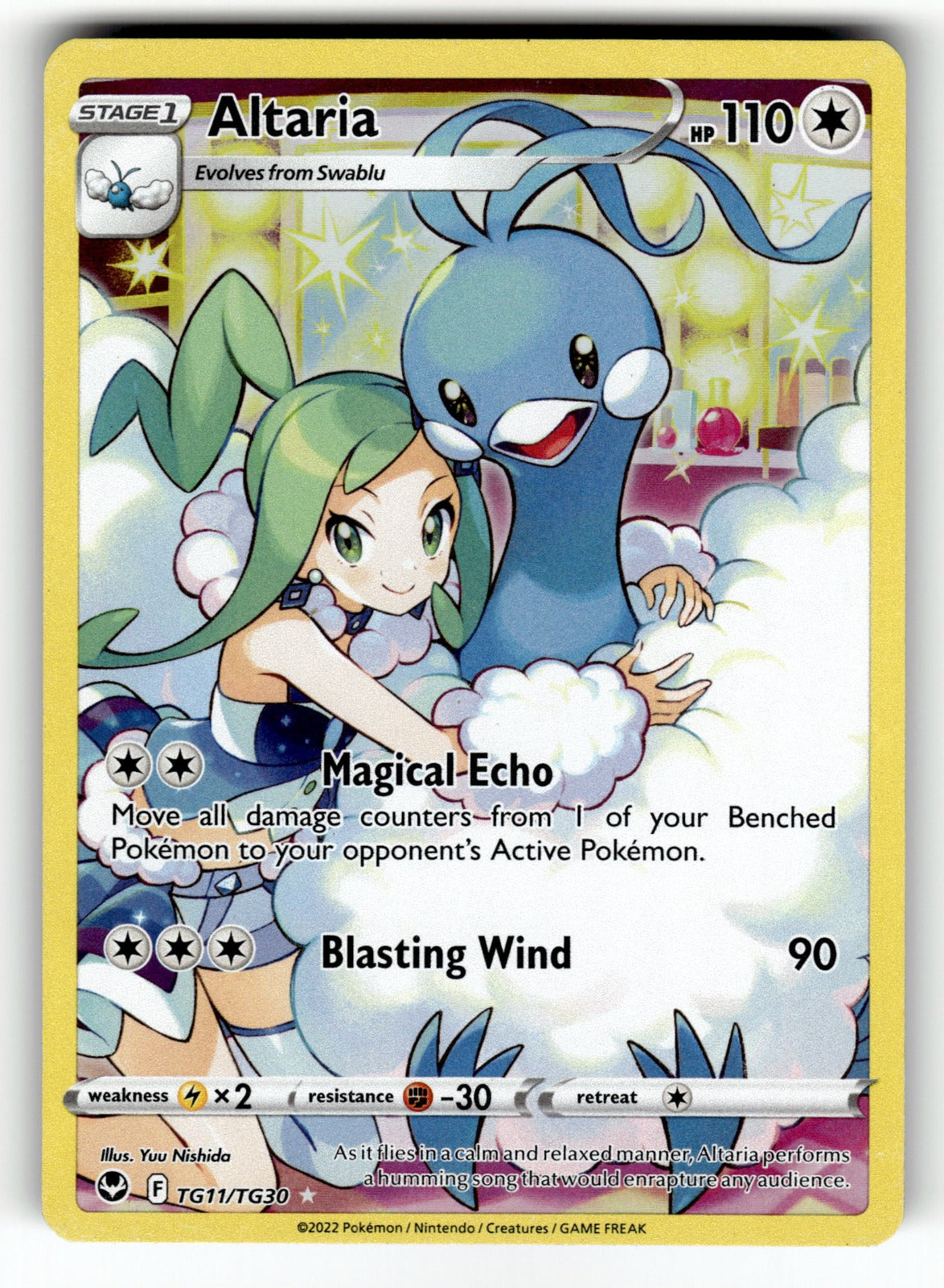 Altaria – TG11/TG30 SWSH12: TG: SWSH12: Silver Tempest Trainer Gallery Ultra Rare Holo LP