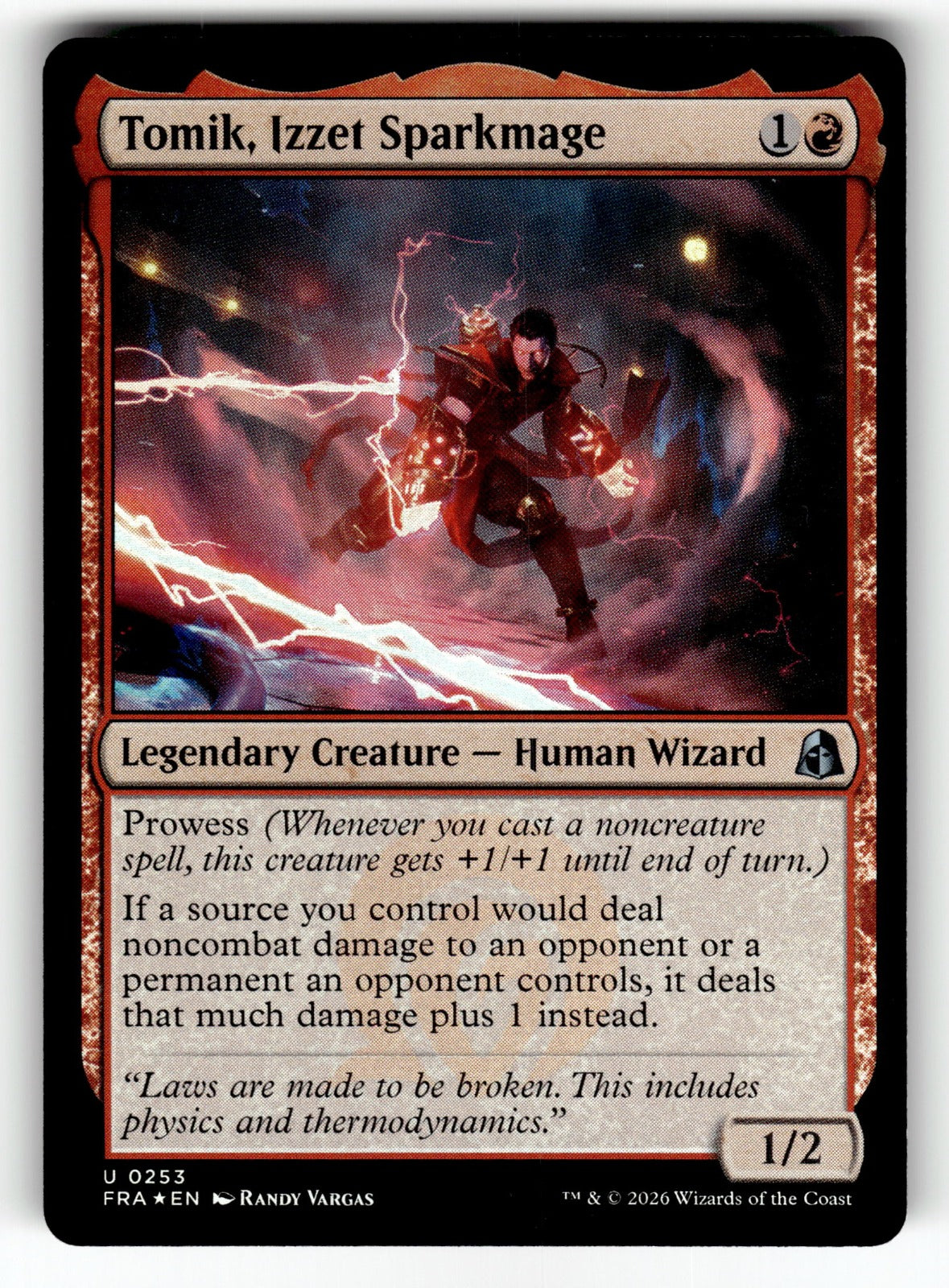 Tomik, Izzet Sparkmage – 253 FRA: Reality Fracture U Foil NM