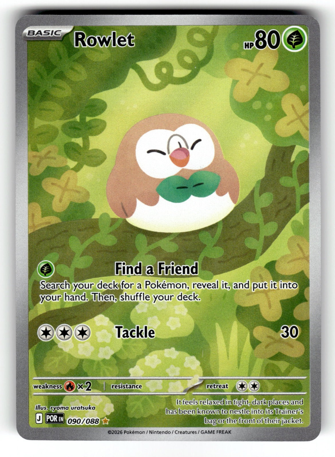 Rowlet - 2/15 - 002/015 M22: McDonald's Promos 2022 Promo Holo NM