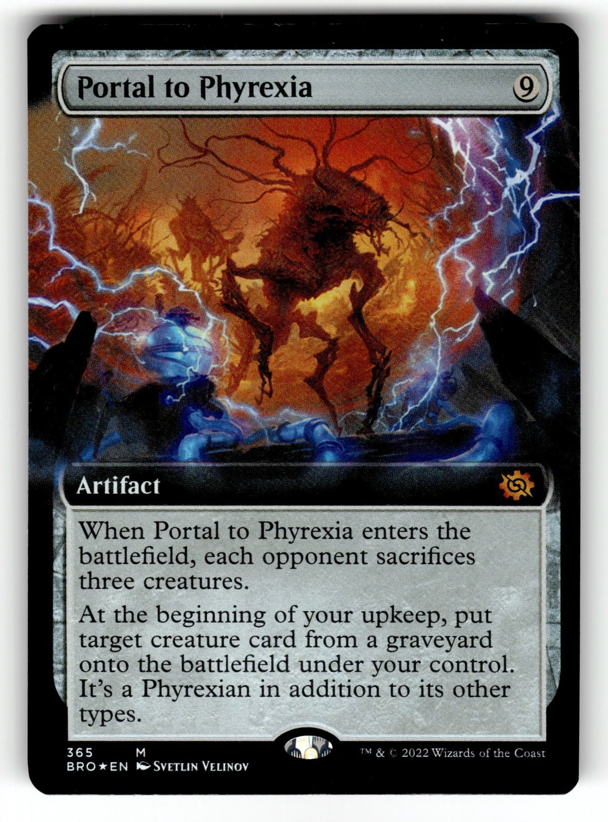 Portal to Phyrexia (Extended Art) – 365 BRO: The Brothers' War M Foil NM