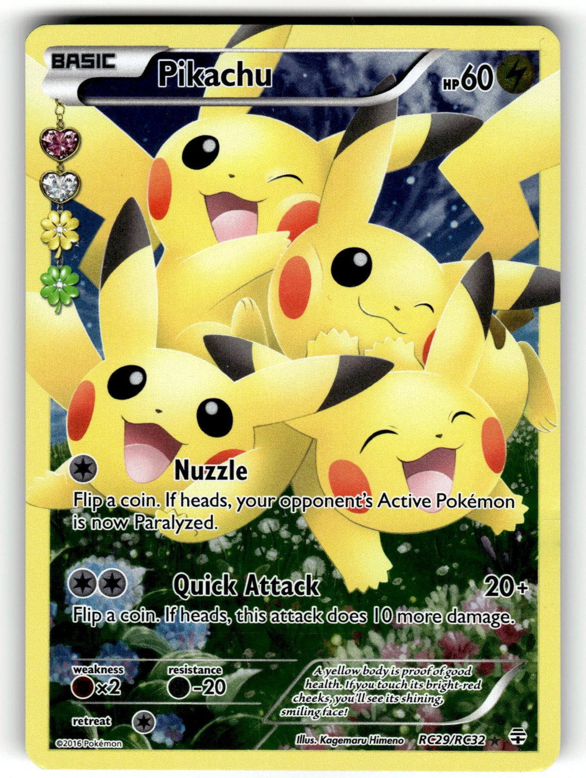 Pikachu (Full Art) – RC29/RC32 GEN: Generations: Radiant Collection Ultra Rare HoloMP