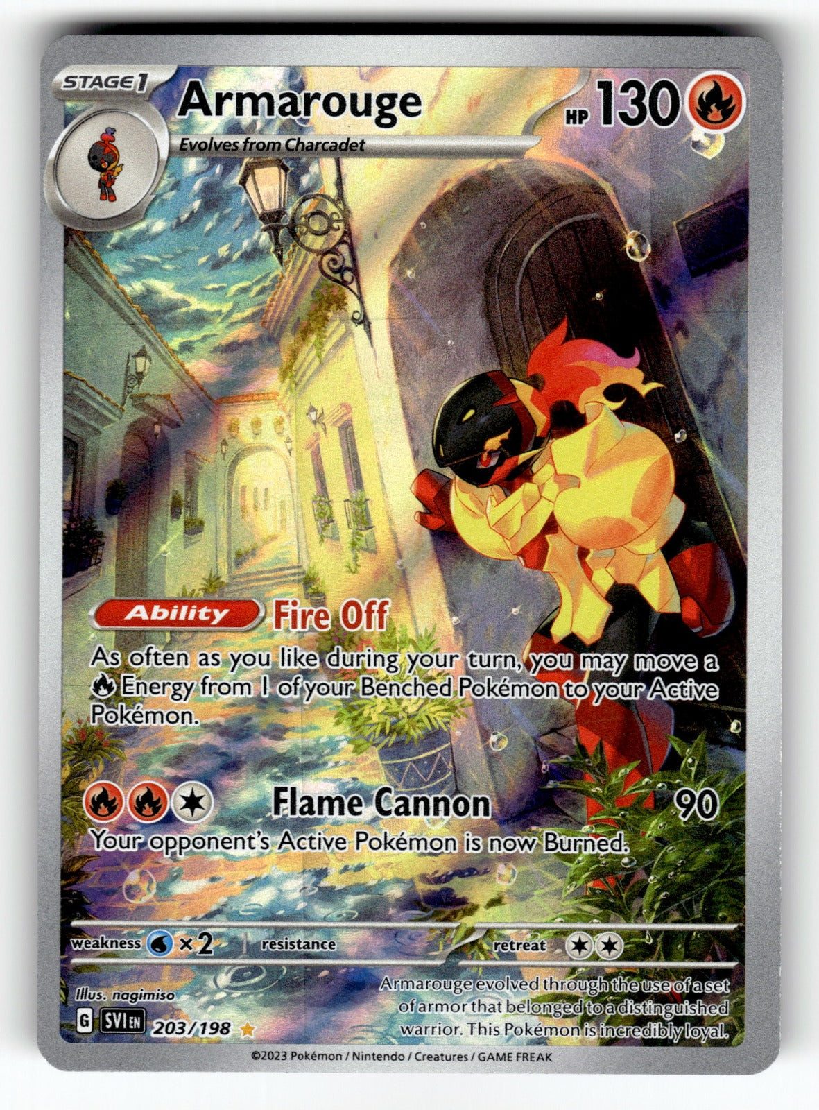 Armarouge – 203/198 SVI: SV01: Scarlet & Violet Base Set Illustration Rare Holo NM