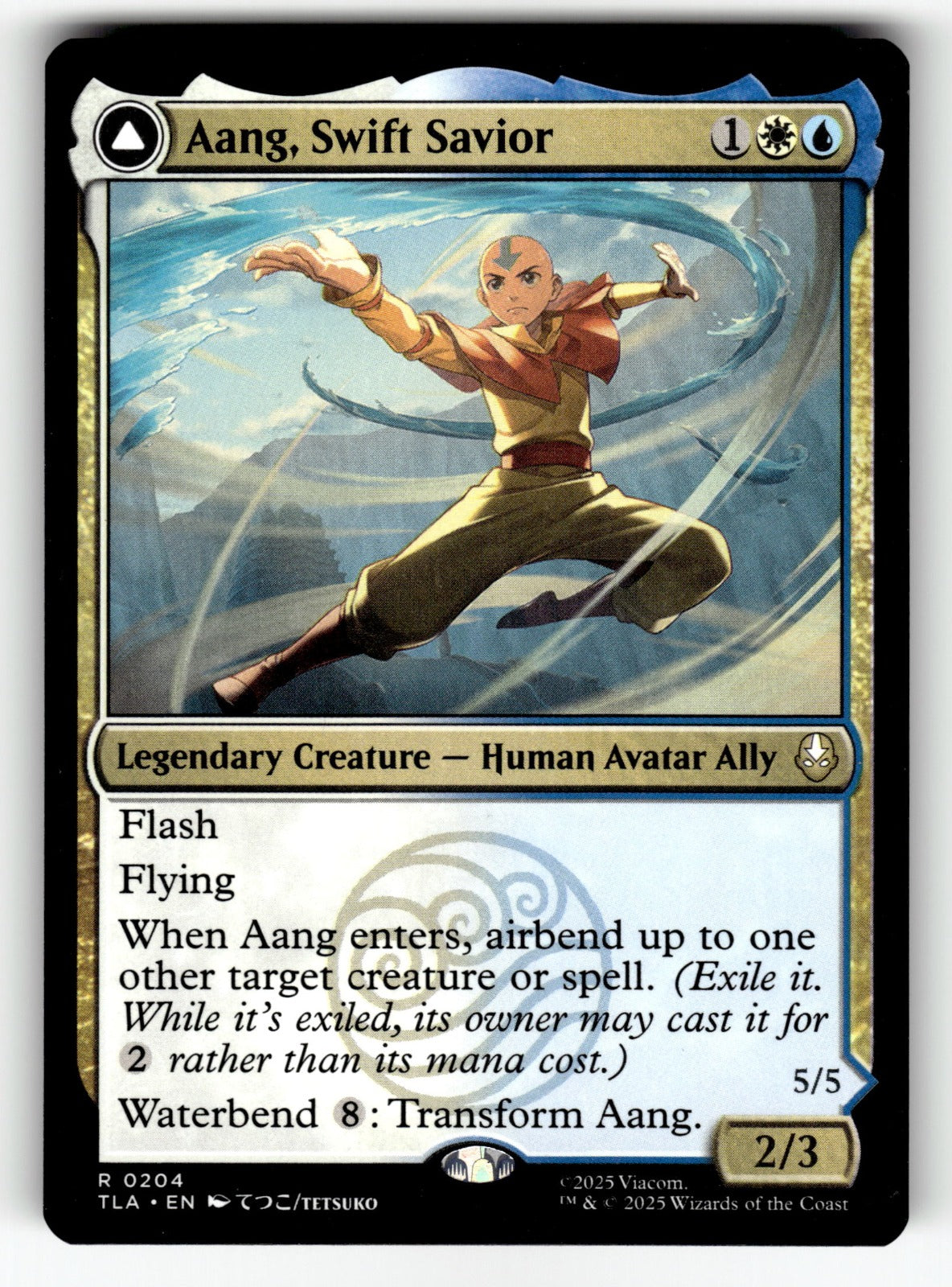 Aang, Swift Savior – 204 TLA: Avatar: The Last Airbender R NM