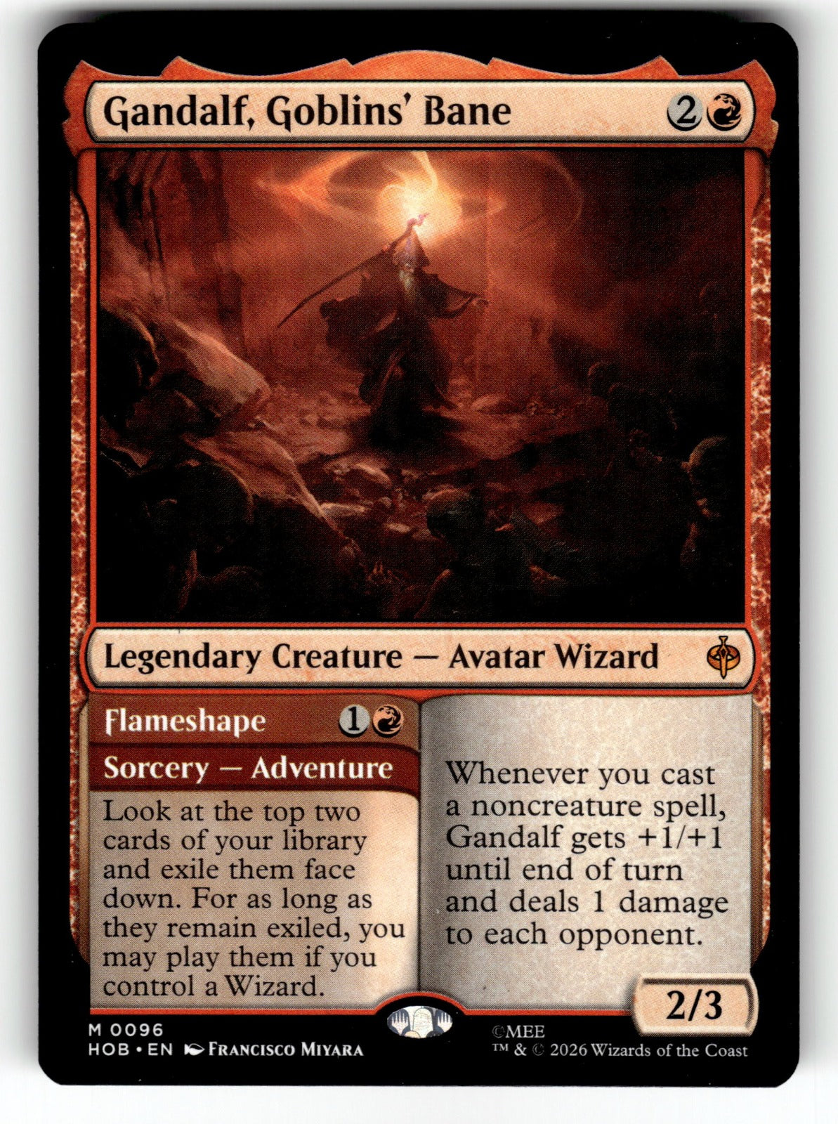Gandalf, Goblins' Bane – 96 HOB: The Hobbit M NM