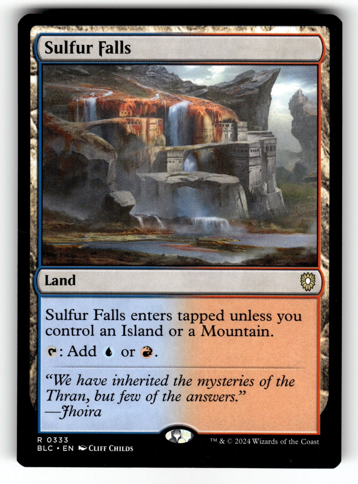 Sulfur Falls – 333 BLC: Commander: Bloomburrow R NM