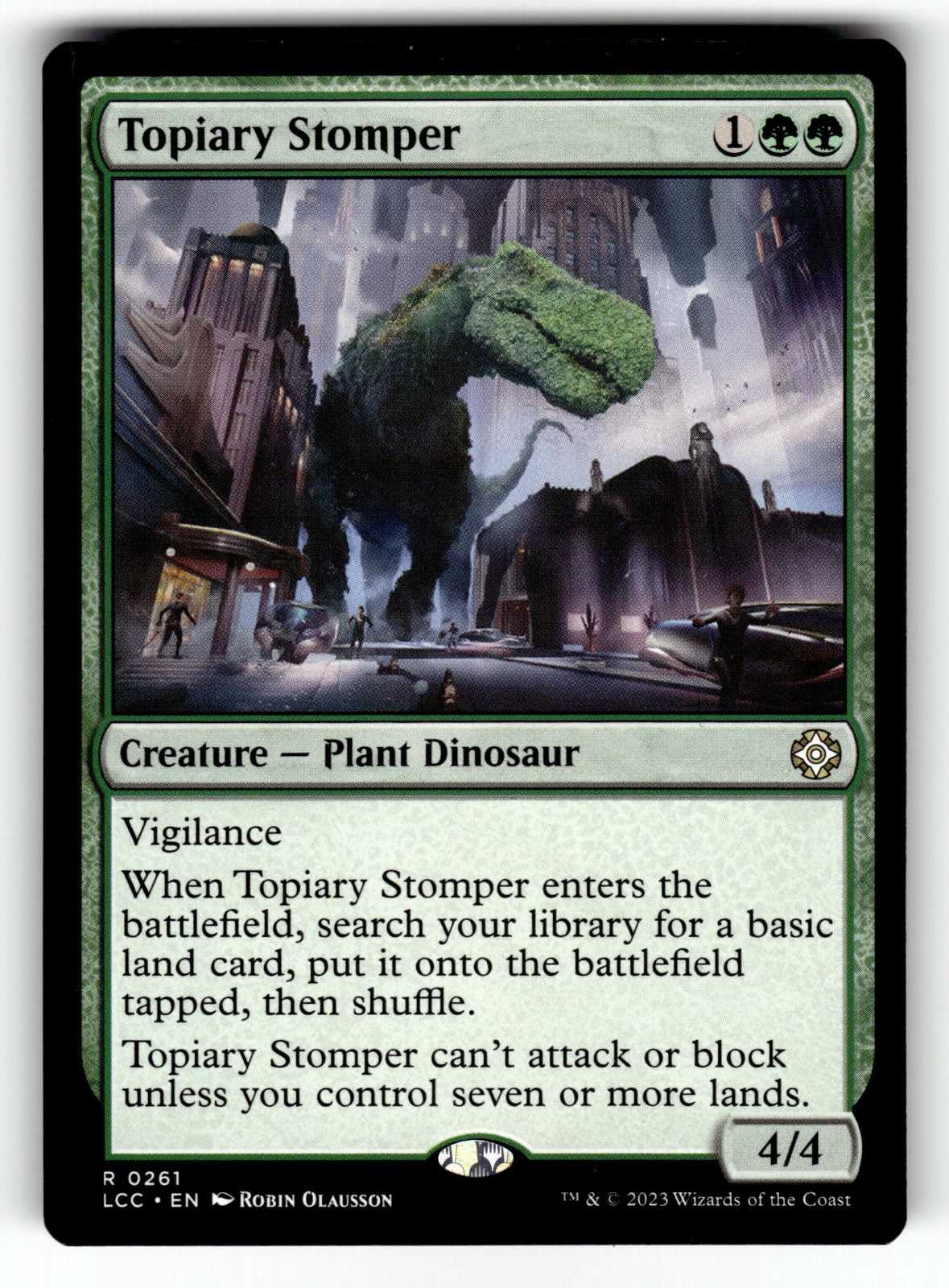 Topiary Stomper – 261 LCC: Commander: The Lost Caverns of Ixalan R NM
