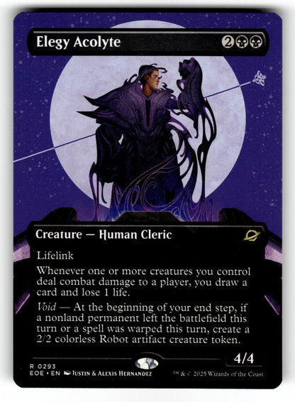 Elegy Acolyte (Borderless) – 293 EOE: Edge of Eternities R NM