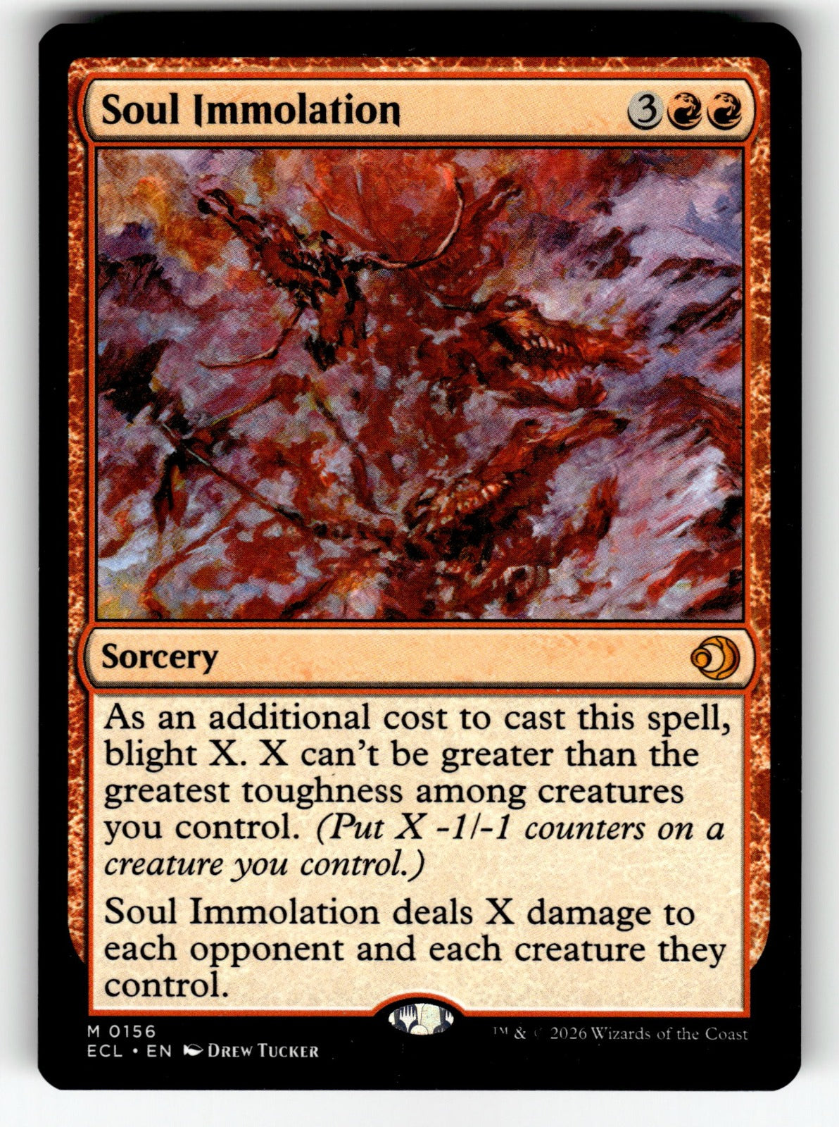 Soul Immolation – 156 ECL: Lorwyn Eclipsed M NM