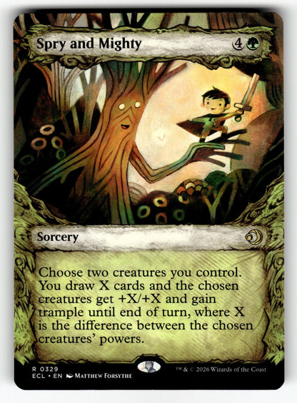 Spry and Mighty (Showcase) – 329 ECL: Lorwyn Eclipsed R NM